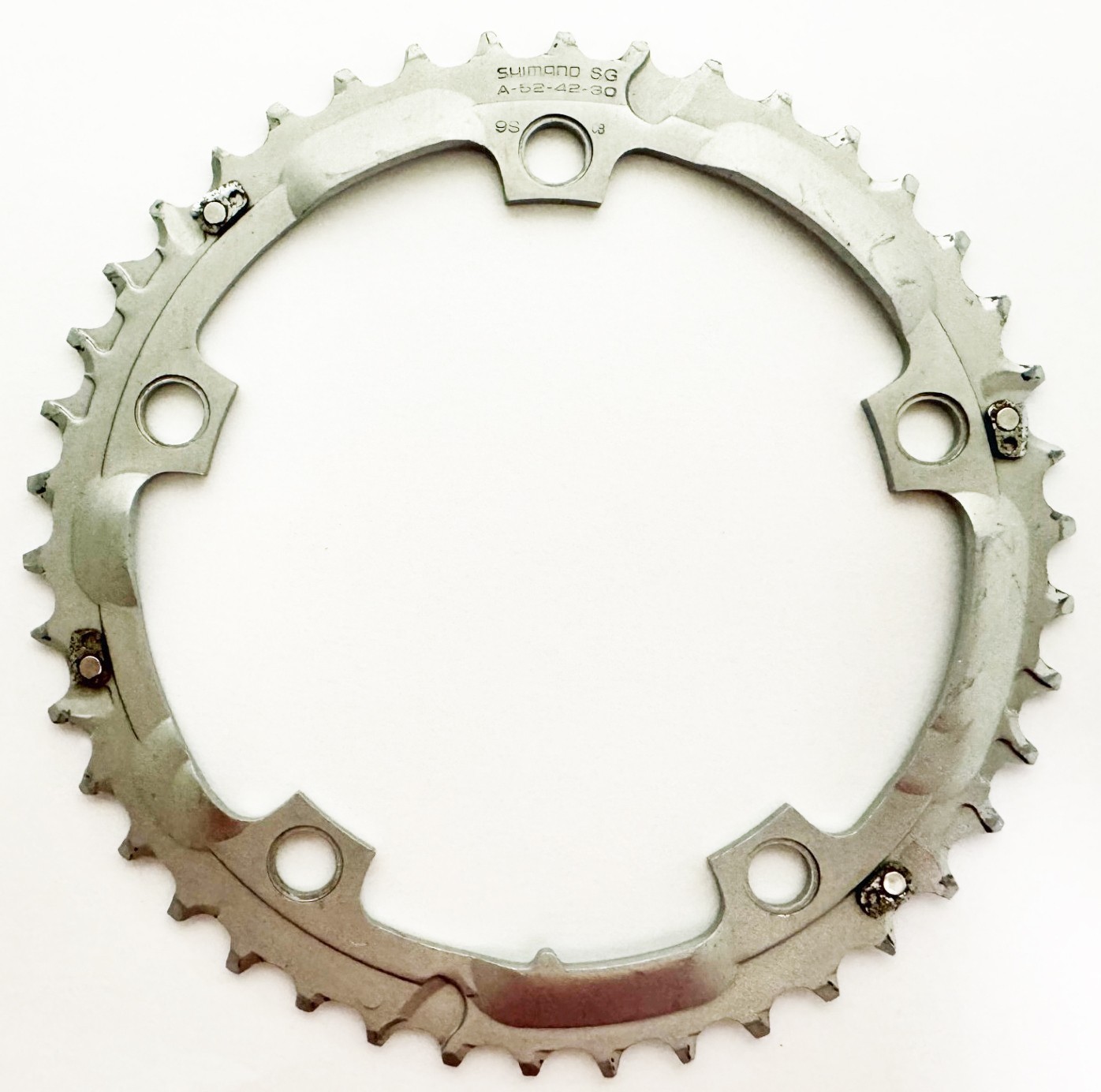 Shimano SG 42-Tooth 130 bcd Chainring for A triple 52-42-30 – used