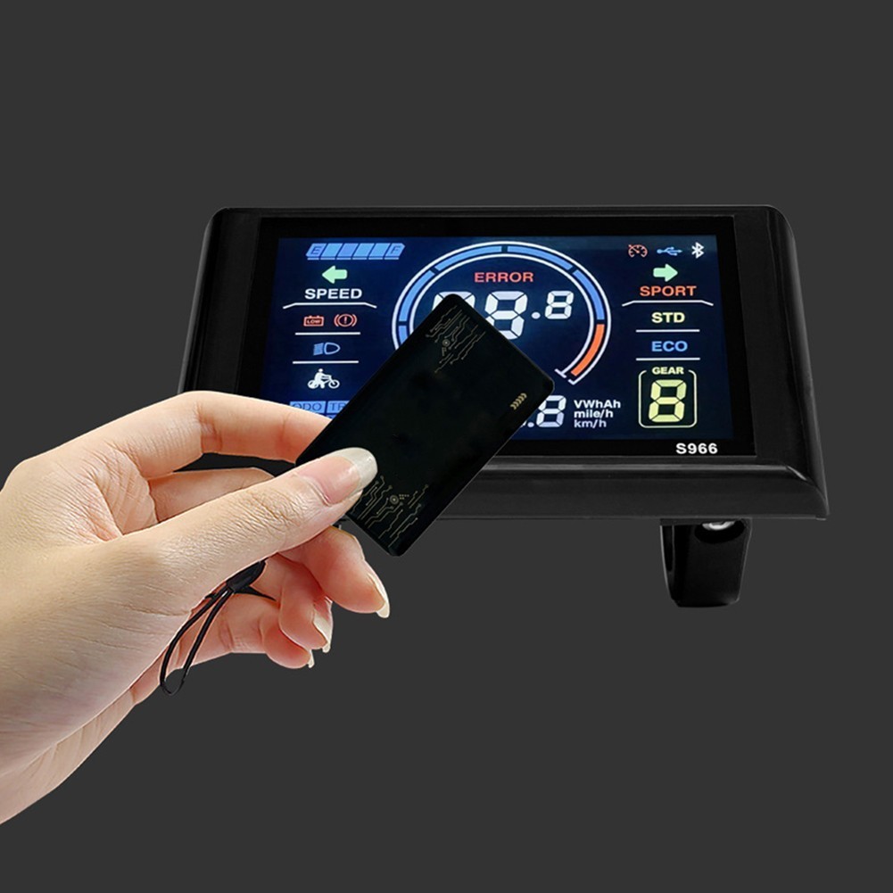 LCDS966 Electric Bike Display with Clear Data Readouts for No for 2 Protocol