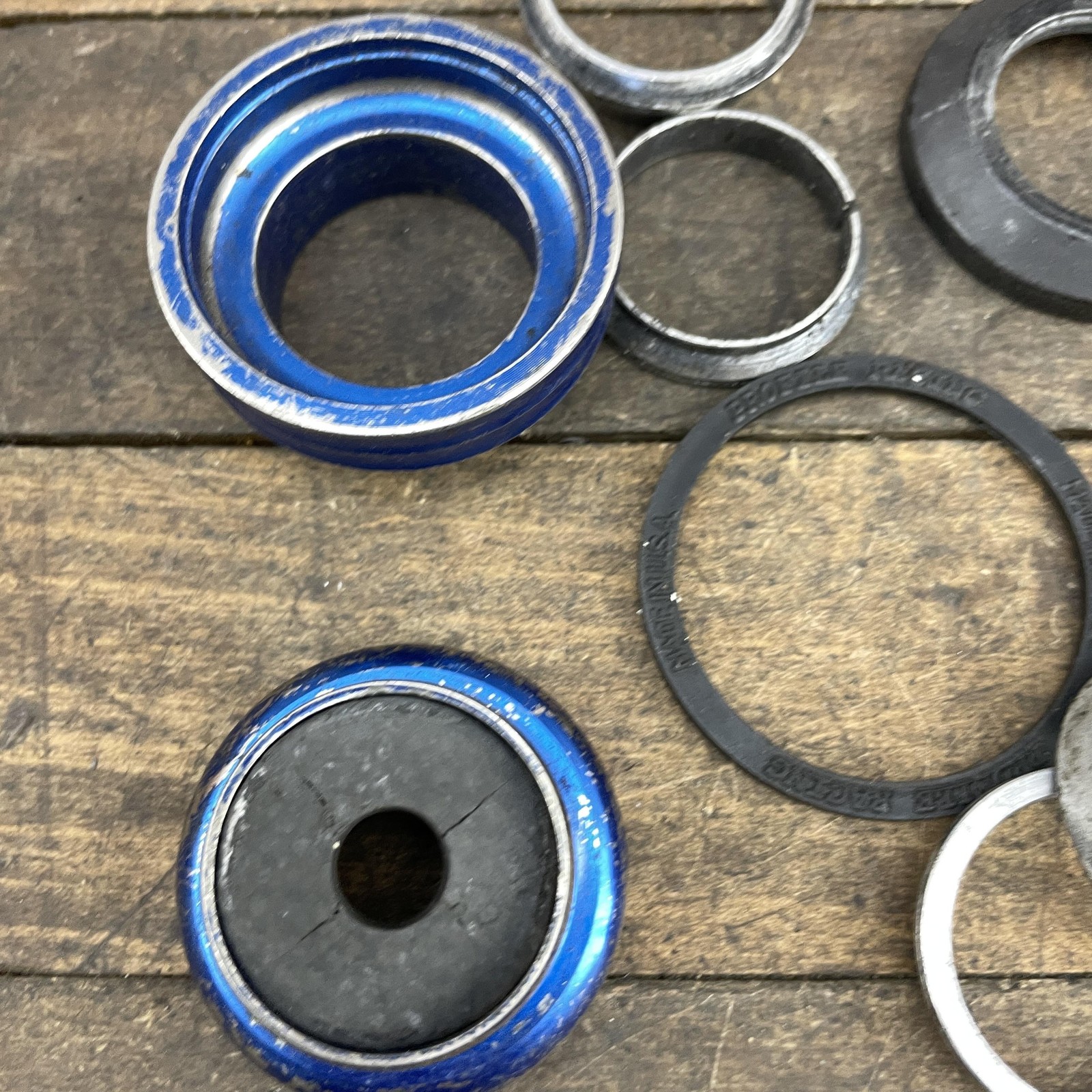 BMX 1 1/8 in Headset Parts Lot Potts Mod Bolt Diatech D-Cup Stolen Threadless