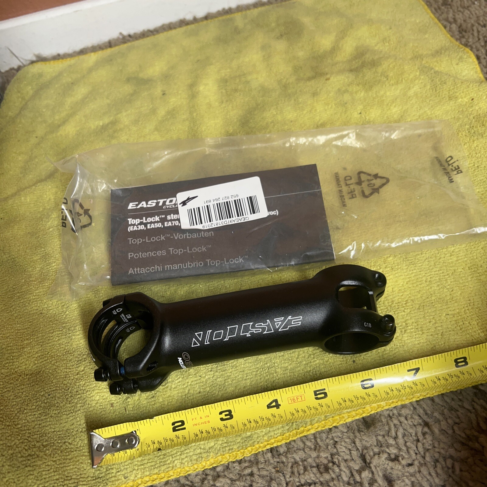 Brand New Easton EA90 Stem, (31.8) 7d x 120mm – Black Premium Bike Component
