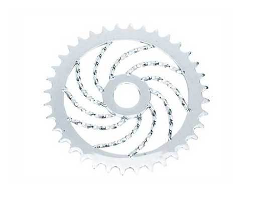 TWISTED SPROCKET 36T CHROME BIKE CHAINRING PART 137351
