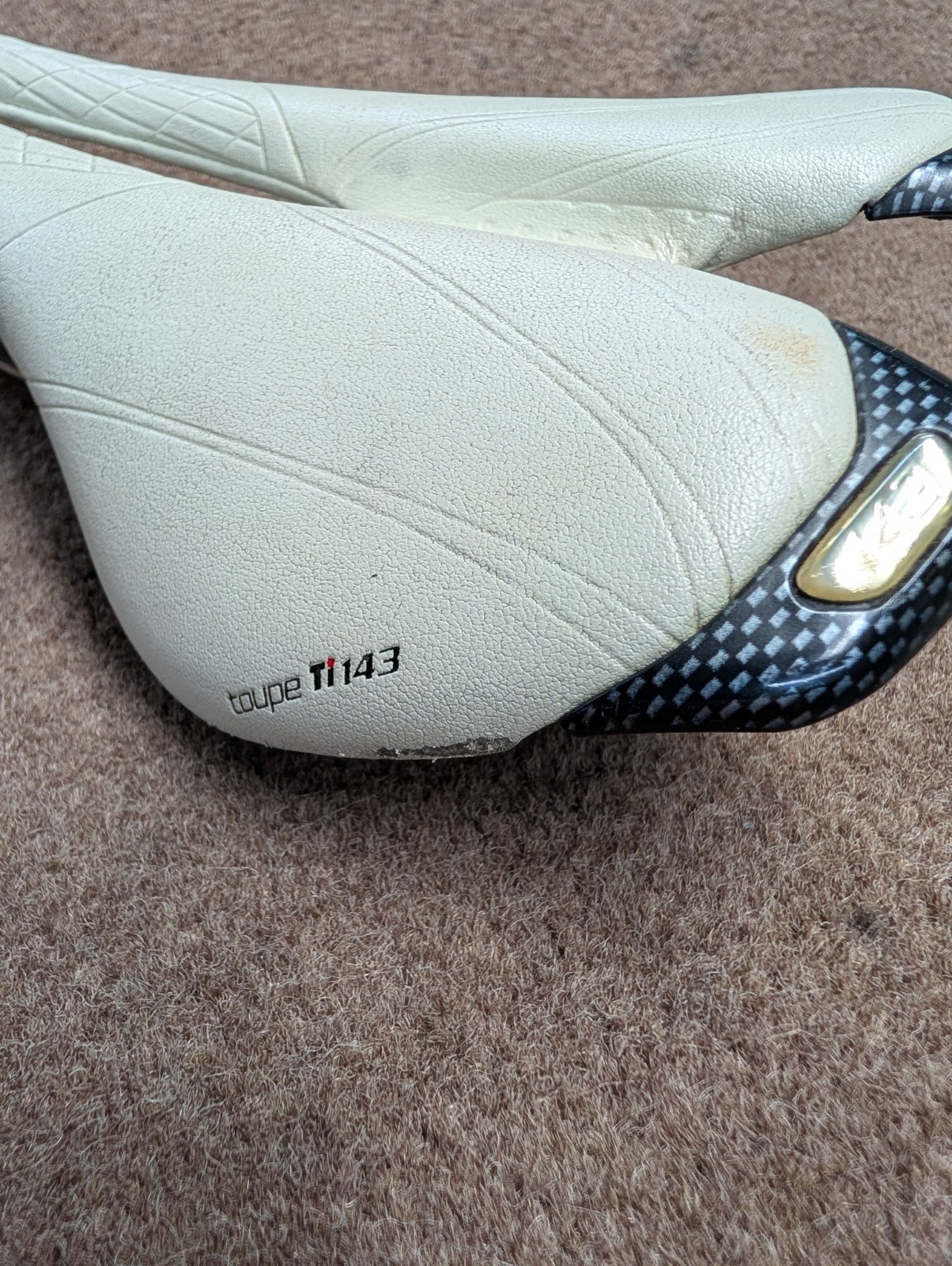 Specialized Toupe 143mm Hollow Ti Titanium Saddle White Nice!