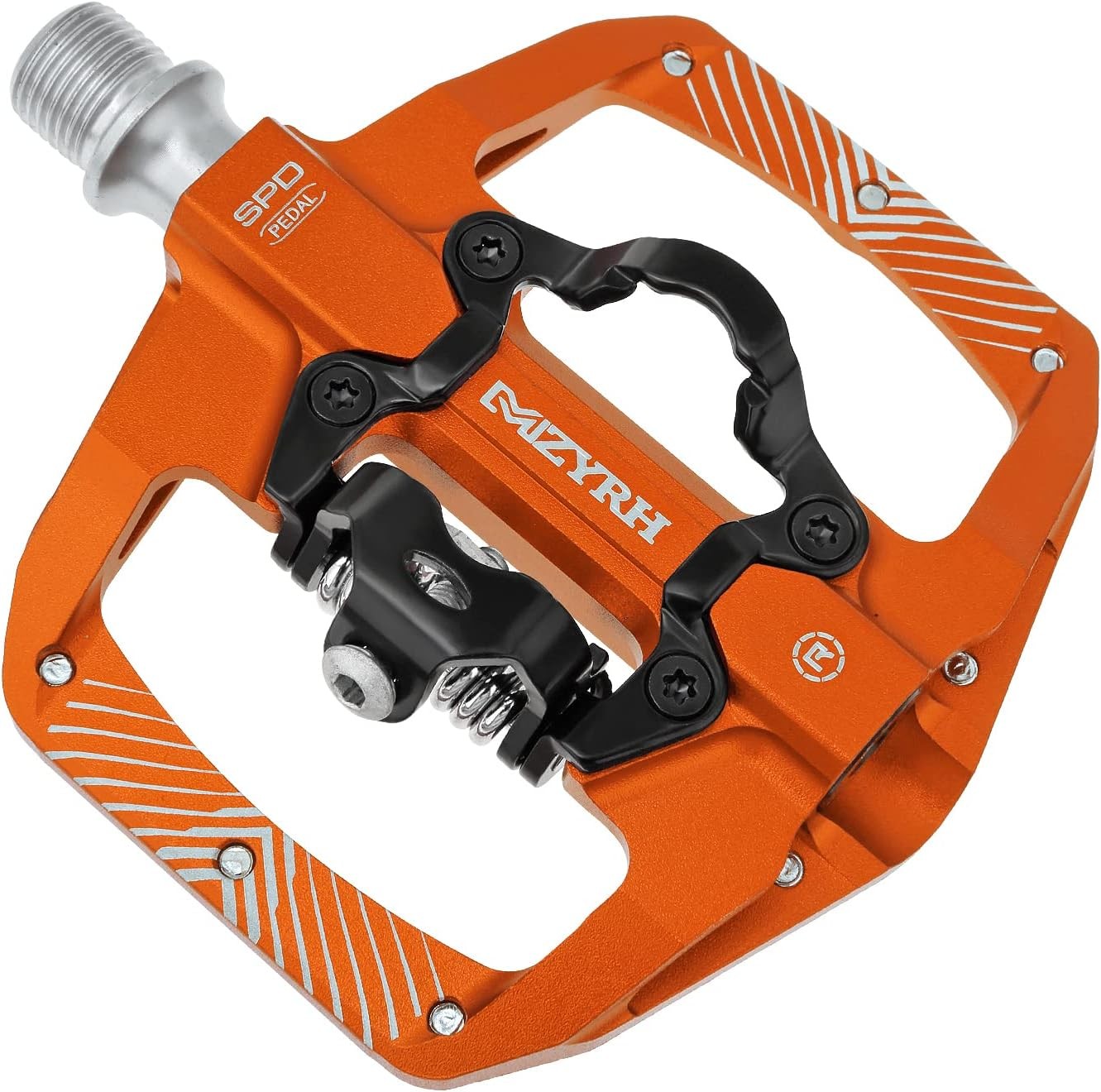 Pedal,MTB Mountain Bike Pedals Compatible with Dual Function Sealed Orange