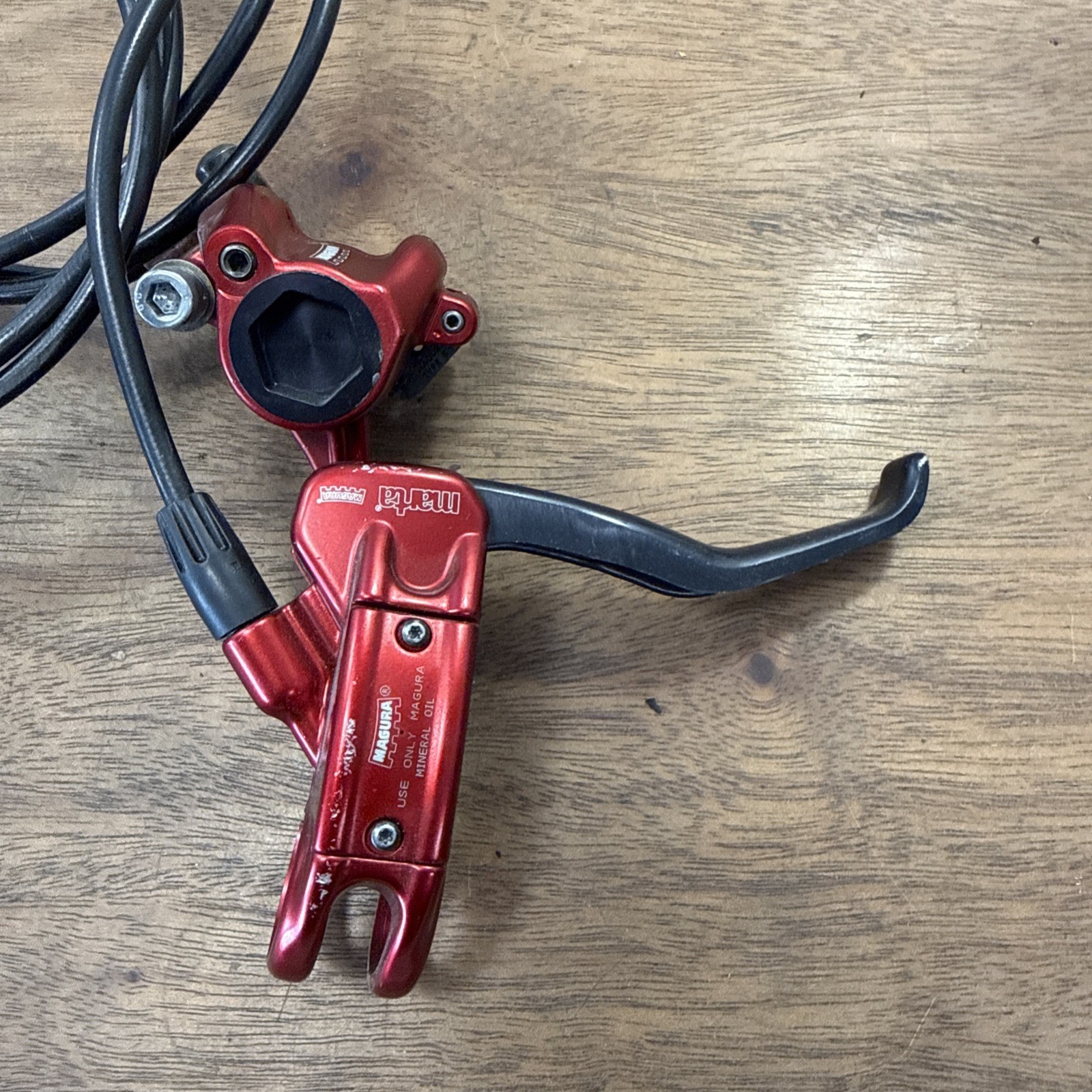 Magura Marta Hydraulic Disc Brakes Calipers Levers Red