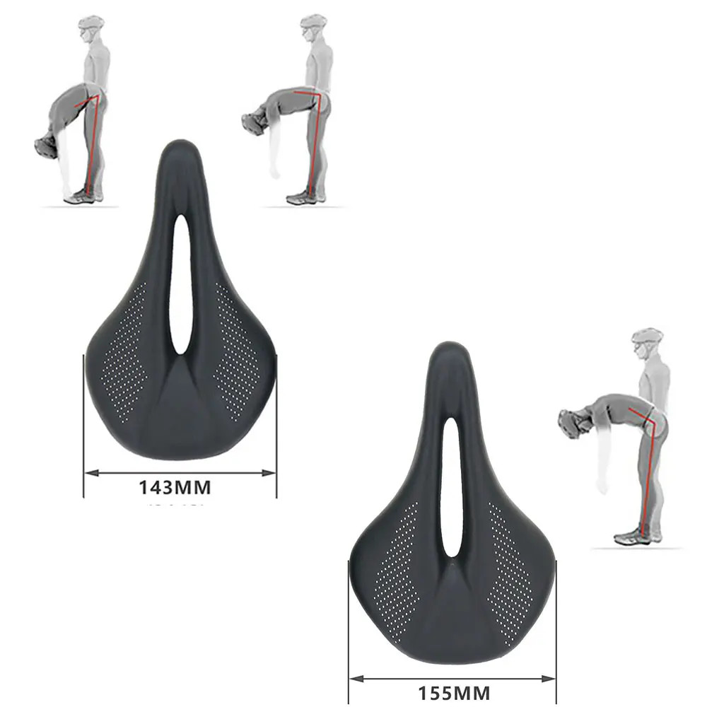 Super Light Carbon Saddle 240X143/155Mm 96G MTB Road Bike Leather Cushion Cyclin