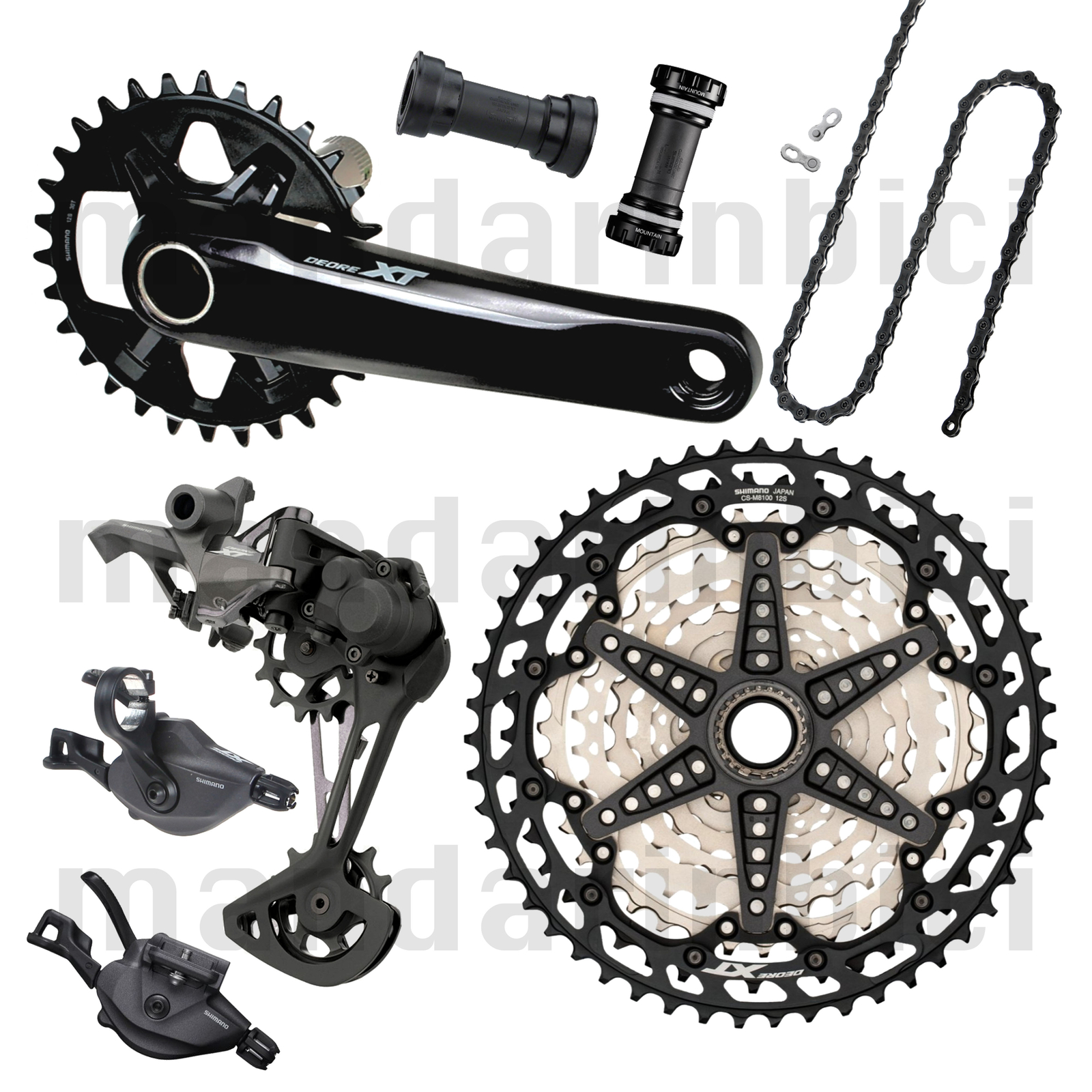NEW Shimano Deore XT M8120 12 Speed MTB Groupset w/10-51T Cassette/170mm Crank