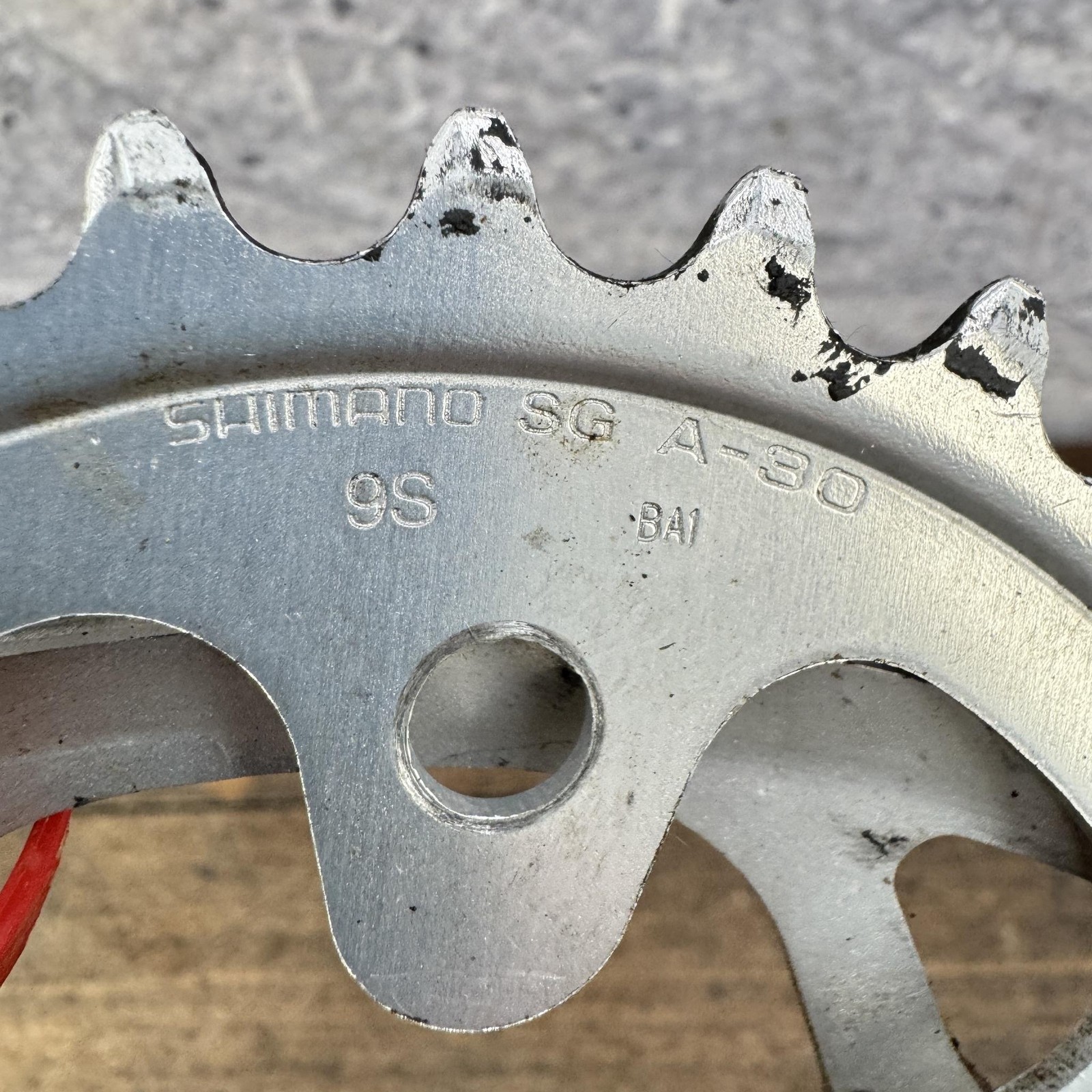Vintage Shimano SG 52/42/30T Chainring Set 130 74 BCD 9 Speed Road Bike Aluminum