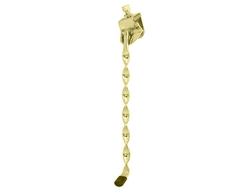 FLAT TWISTED KICKSTAND CENTER 10-1/2 GOLD.