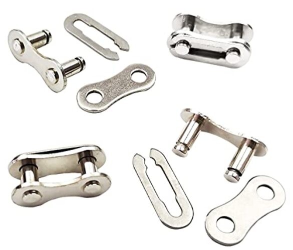 4 Pairs Bicycle Missing Link 1/6/7/8/9/10/11/12 Speed Single/1 Speed-silver