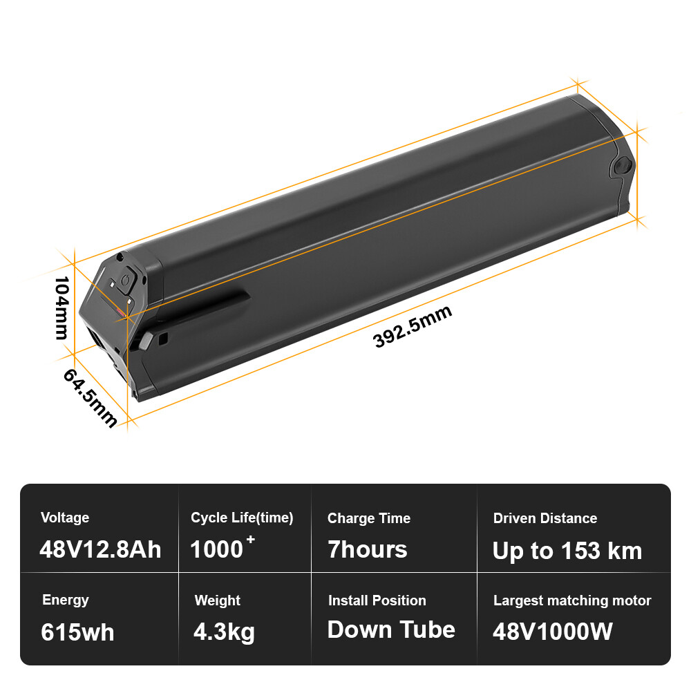 48V 12.8Ah 16Ah Ebike Replacement Battery for Aventon Pace 500 Electric Bike