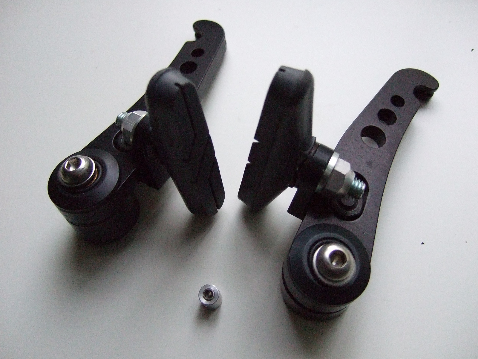 TWO brake straddle cable end clamp vintage Avid Grafton Knarp CNC Cantilever VRC