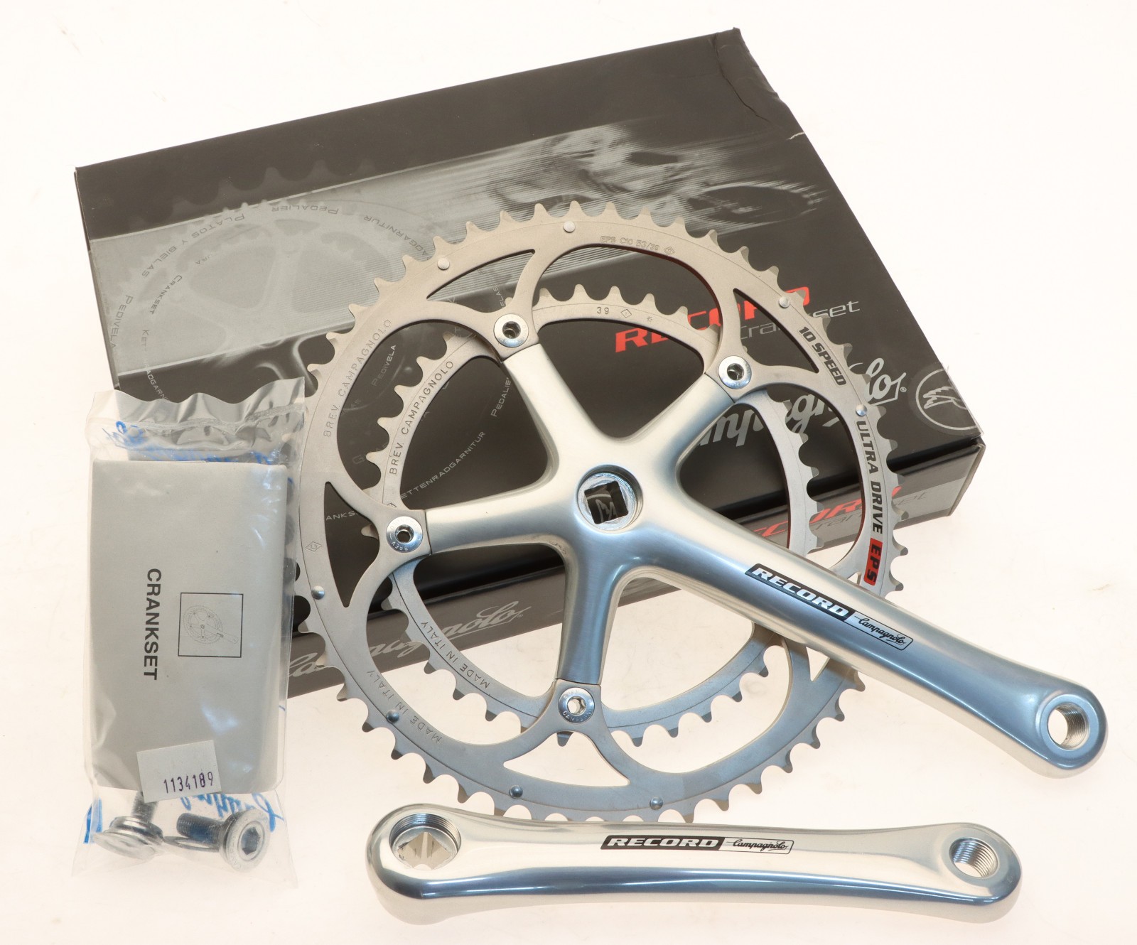 Campagnolo Record Crankset 10 Speed 53/39T 170mm Pre-2000’s NOS NEW
