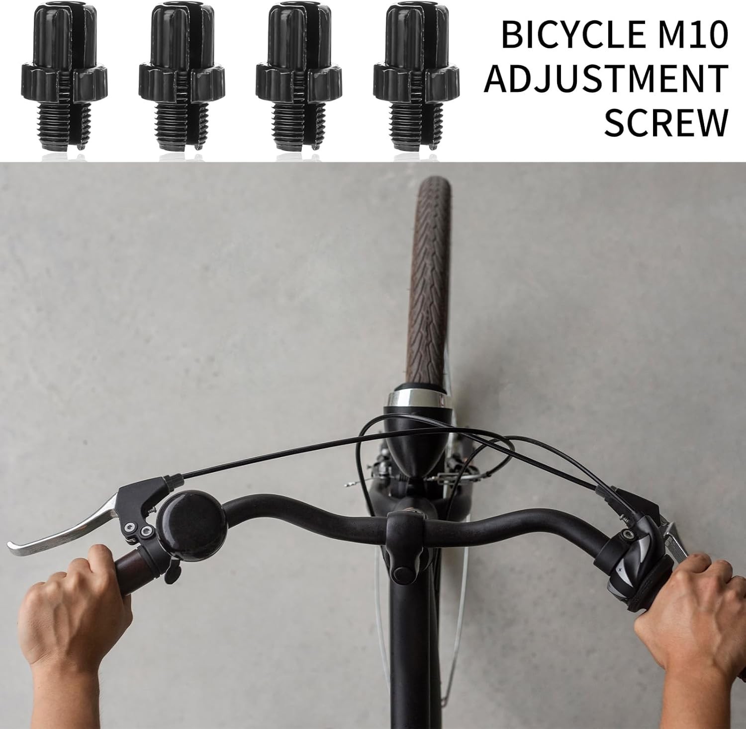 M10 Bike Brake Cable Screws – 4 Pack Aluminum Adjusters for Maximum Performance