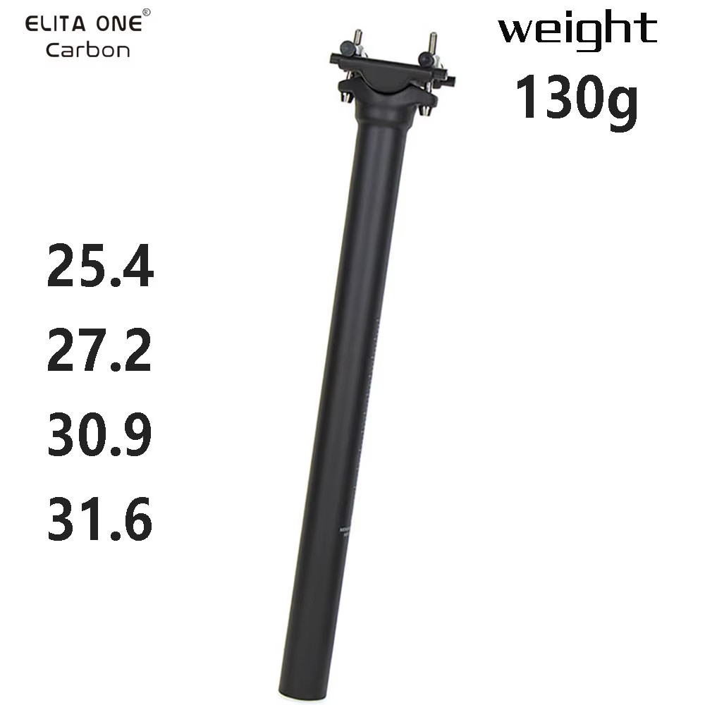 Carbon Seat Post 25.4/27.2/30.9/31.6 Mtb/Road Bike Seatpost Ultralight 130G 62C