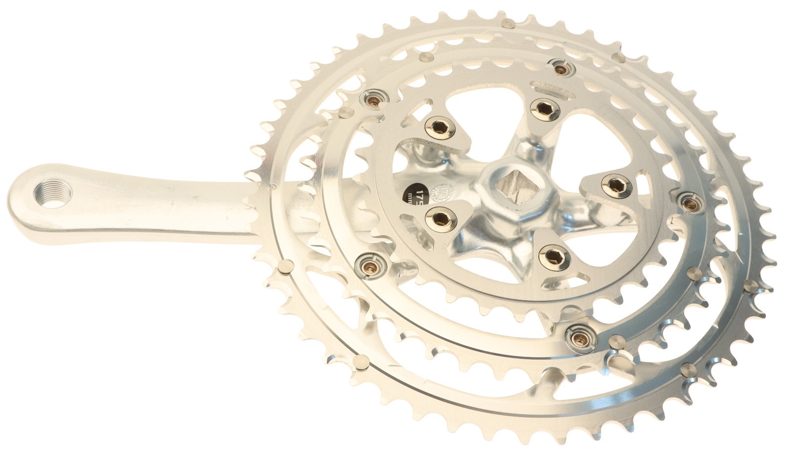 Campagnolo Centaur Triple Crankset 10 Speed 50/40/30T 175mm Silver NOS NEW