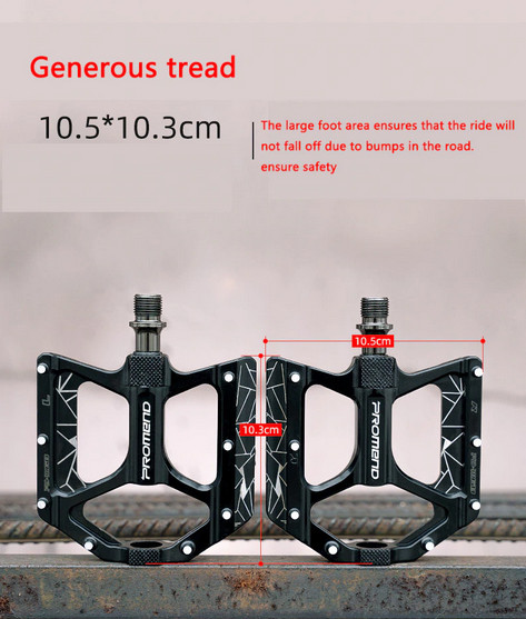 PROMEND Mountain Bicycle Pedal Mtb Road Bike Large Wide Ultralight 3 Bearings