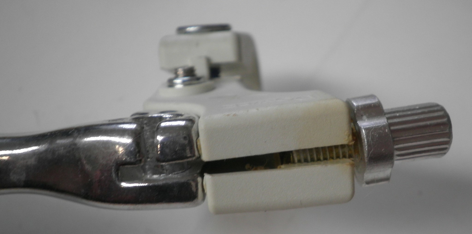 POWER WHITE PLASTIC/ALUMINUM HANDLE LEFT BRAKE LEVER BIKE PARTS 408-2