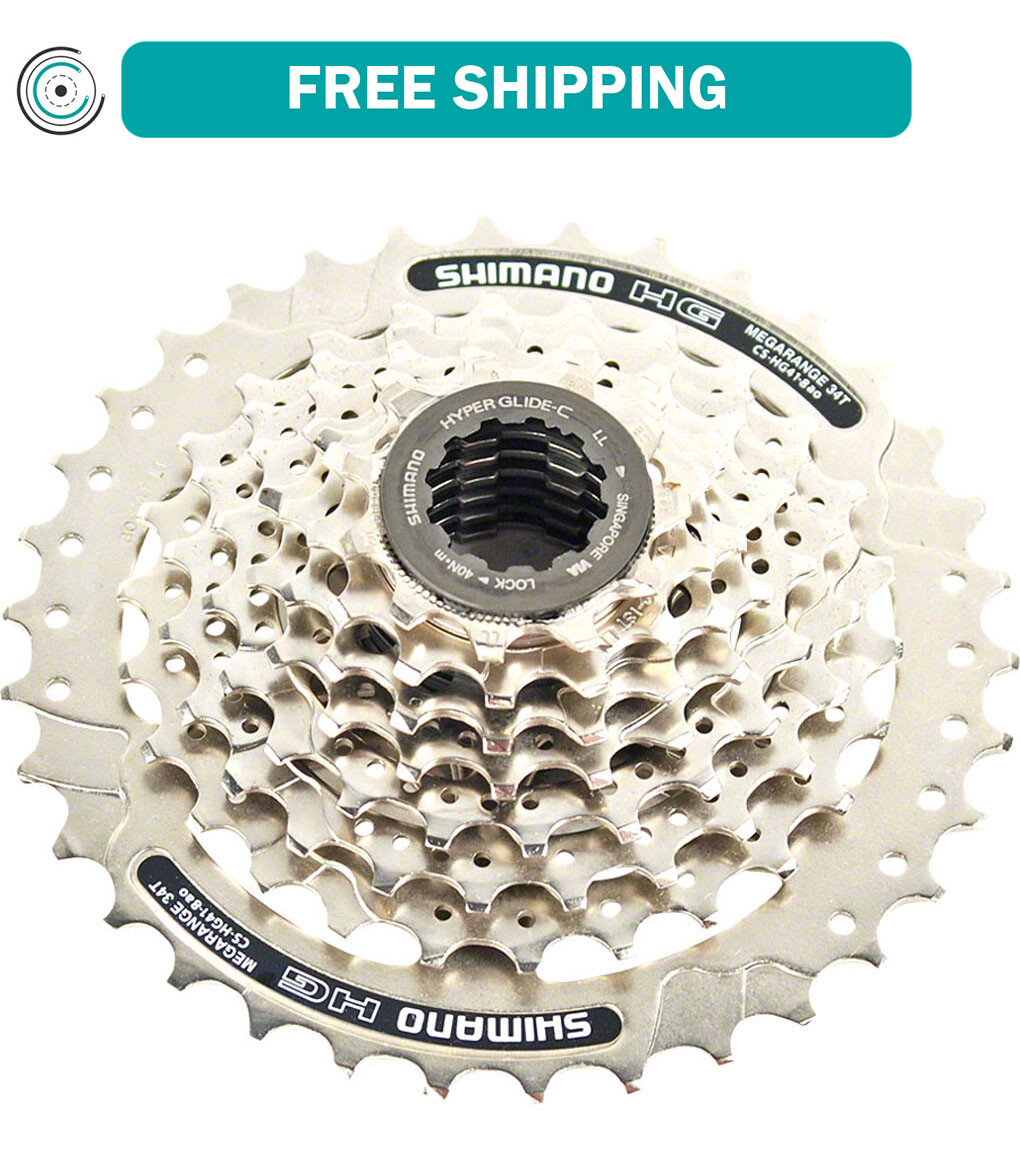 Shimano CS-HG41 Cassette For 8 Speed Drivetrains 11-30t Silver Mega Range
