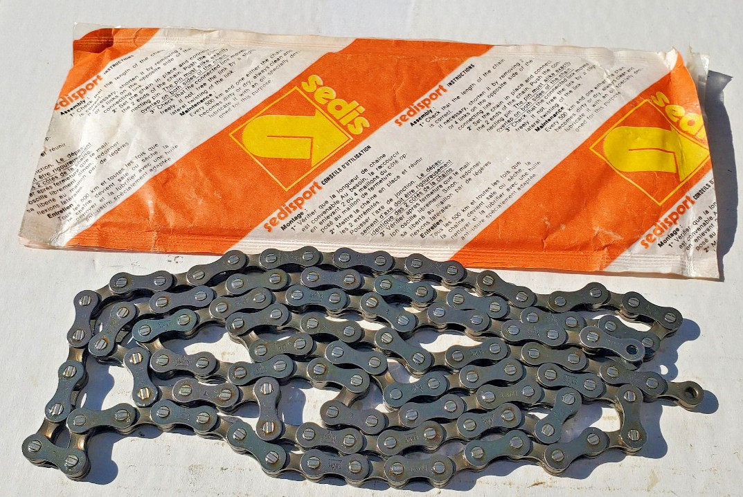 NOS SEDIS Sedisport Delta Bicycle Chain 5 6 spd 1/2″x3/32″ Peugeot Schwinn Fuji