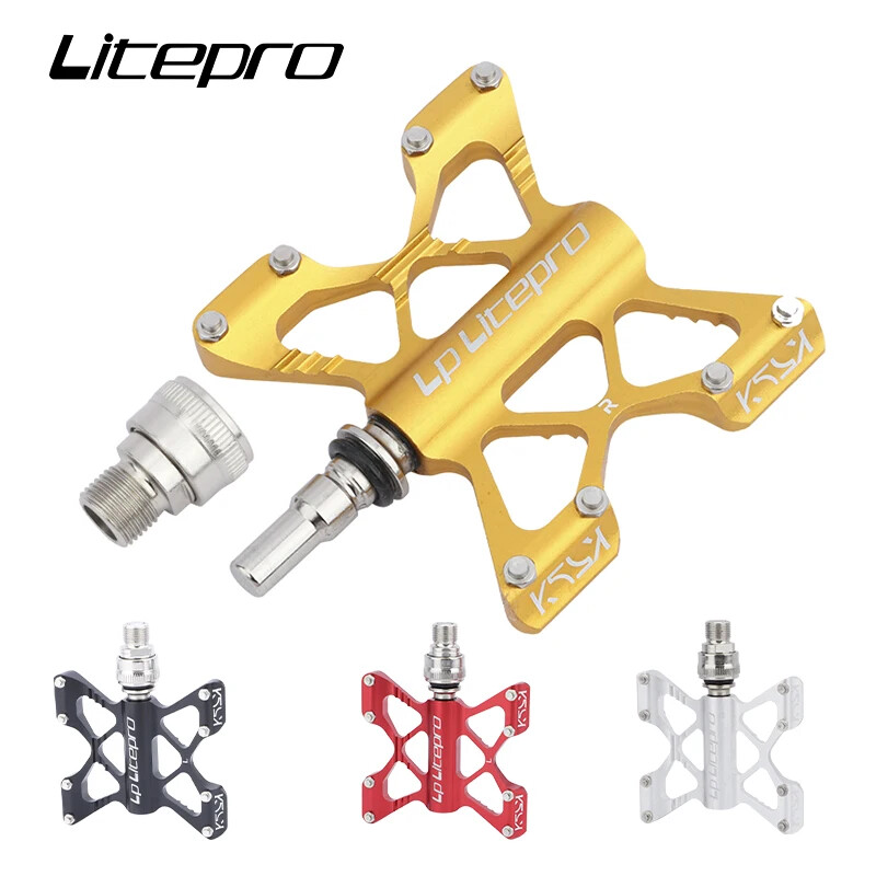 Bike Quick Release Pedal Widened Non-slip DU Sealed Bearing Folding Bike Pedal