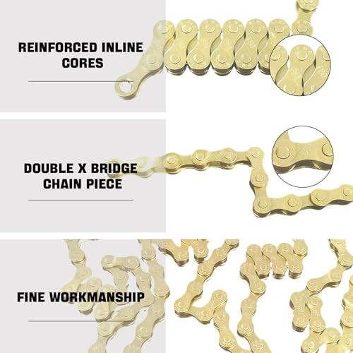 6/7/8/9/10/11/12 Speed Bike Chain – High-Strength, Durable & Gold-6/7/8-Speed