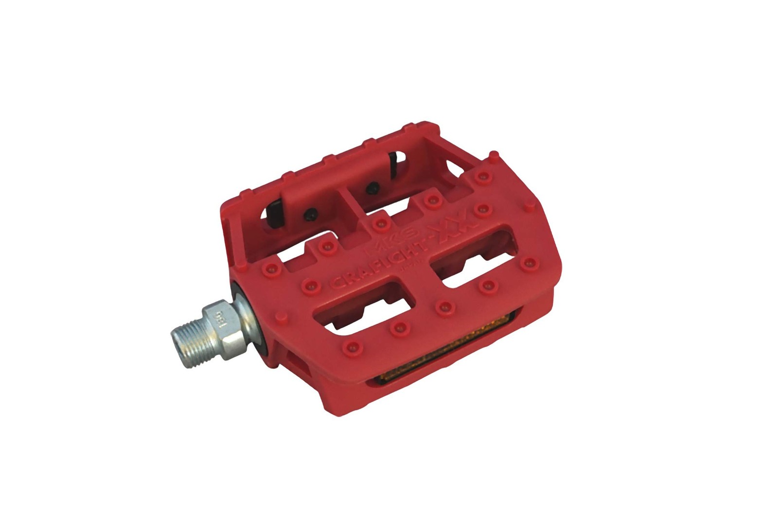 MKS (Mikajima Works) Bicycle Pedal GRAFIGHT-XX (Graphite-XX) 1/2 inch core red