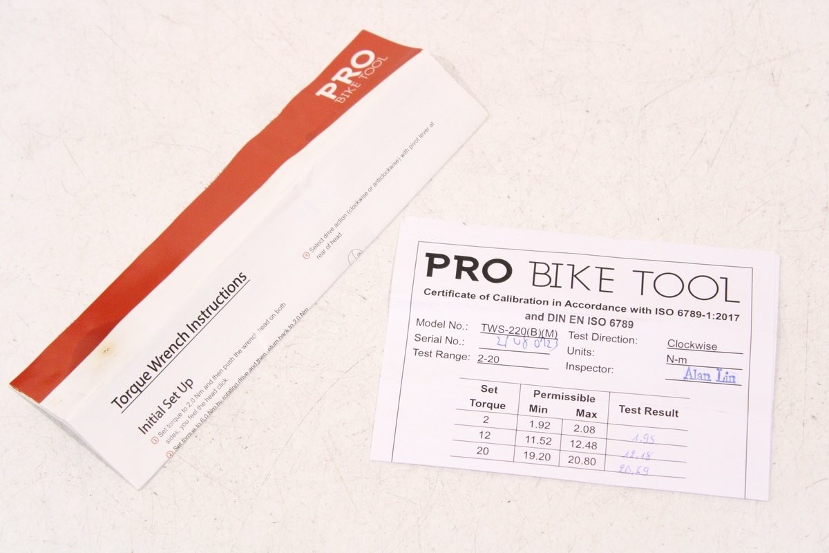 PRO BIKE TOOL TWS-220 1/4 in Set