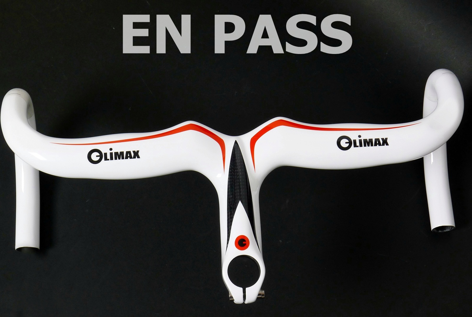 mr-ride 42x11cm 340g Climax Carbon road bike Handlebar + stem HR03B White