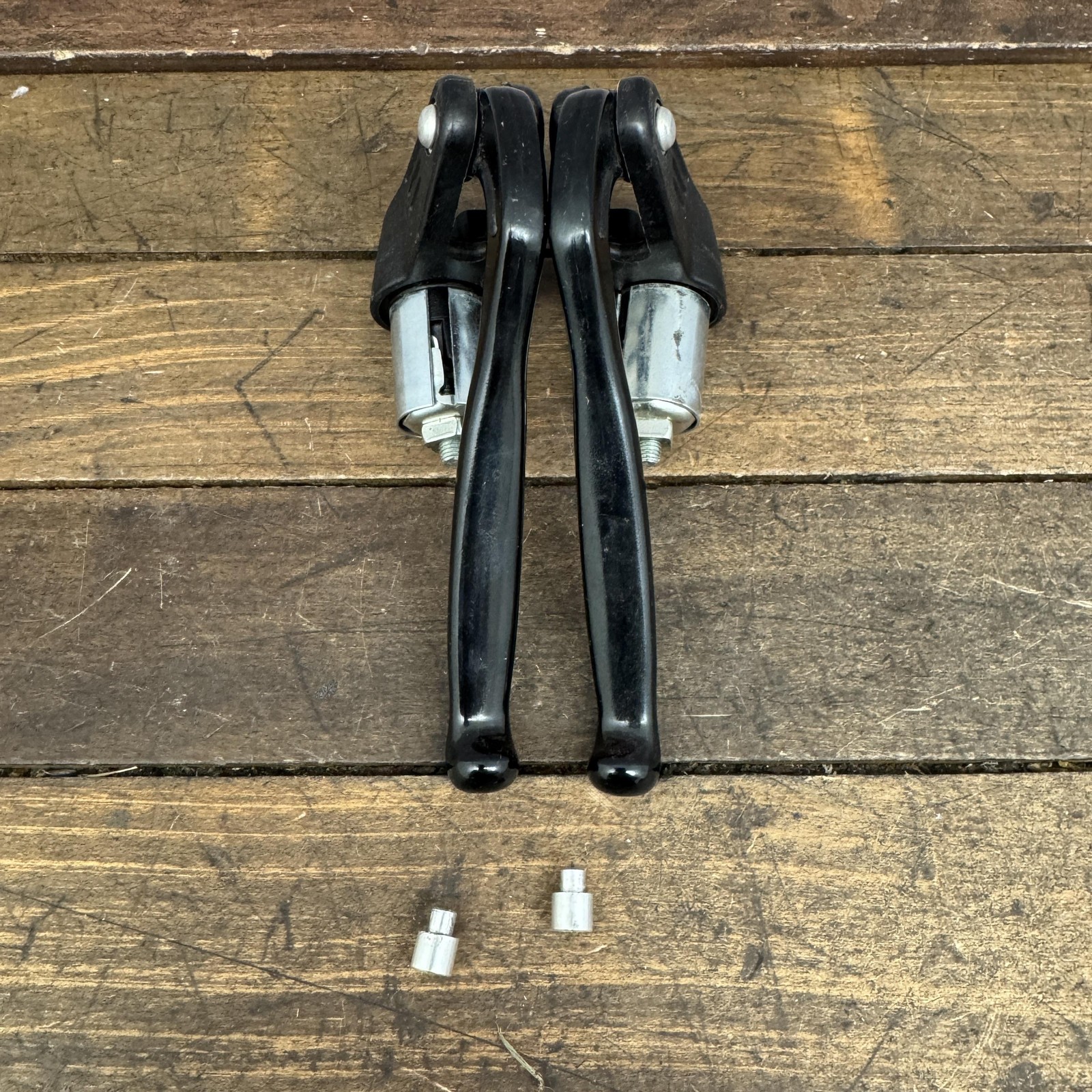 Vintage Dia-Compe Bar-End Brake Levers Pair Black 4-Finger Drop Bar Road Bike