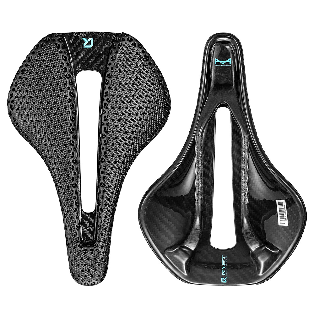 Full Carbon 3D Printed Bicycle Saddle 155/152mm 7x9mm Road MTB Bike Saddle