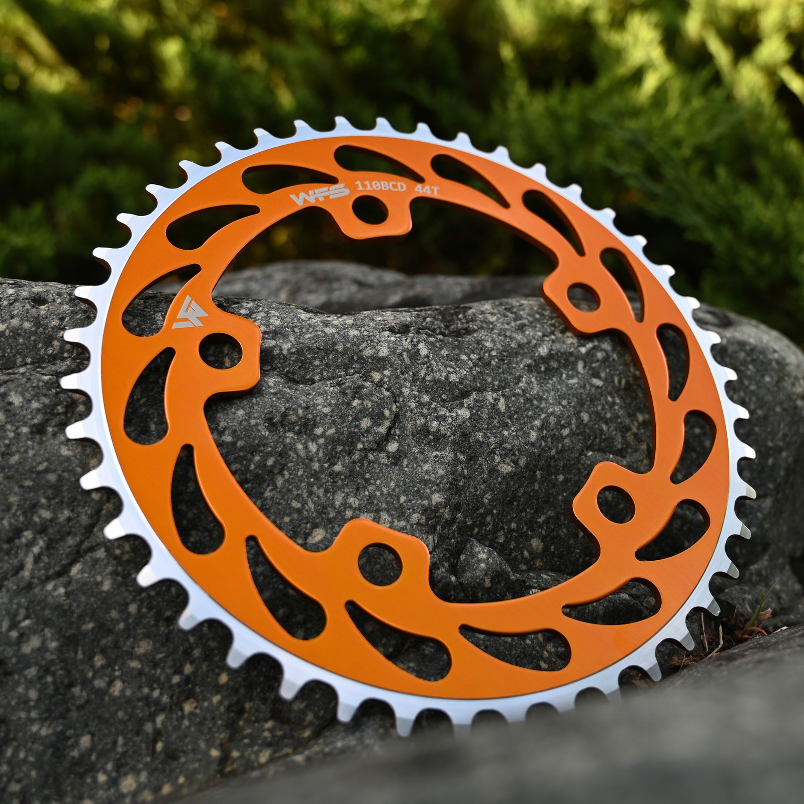 WFS Helix Chainring 44T 1/8″ 110mm Old School BMX Single Speed Fixie , Orange
