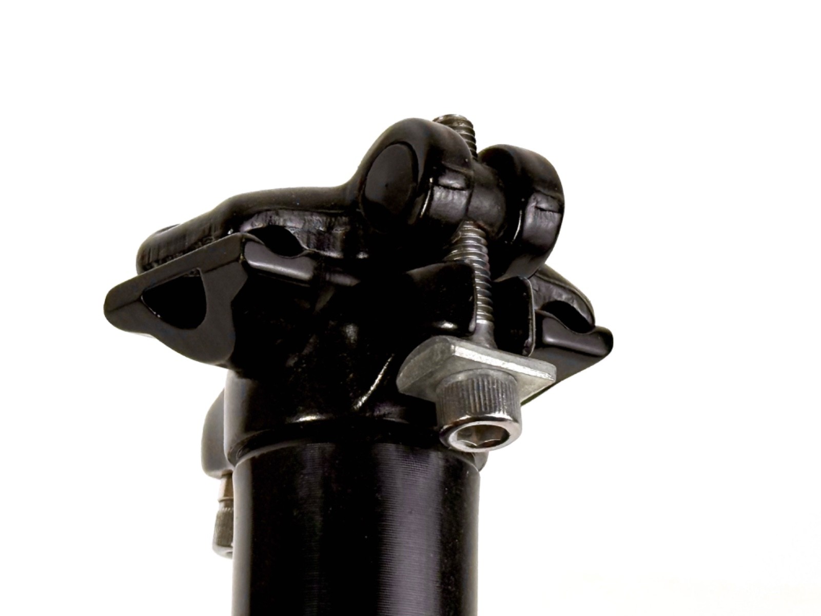 Kalloy Seatpost 28.6mm 400mm Zero Setback Black 2-Bolt Mountain Bike MTB Bicycle
