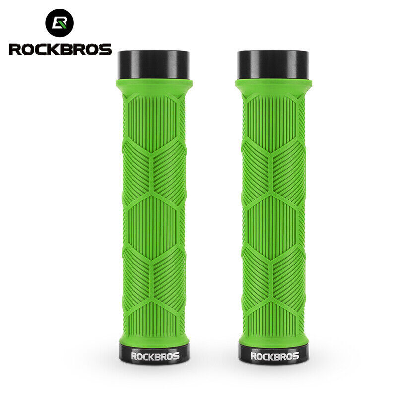 ROCKBROS Bike Grips Bike Handle Grips Double Lock-on High Gloss Reflector 22mm
