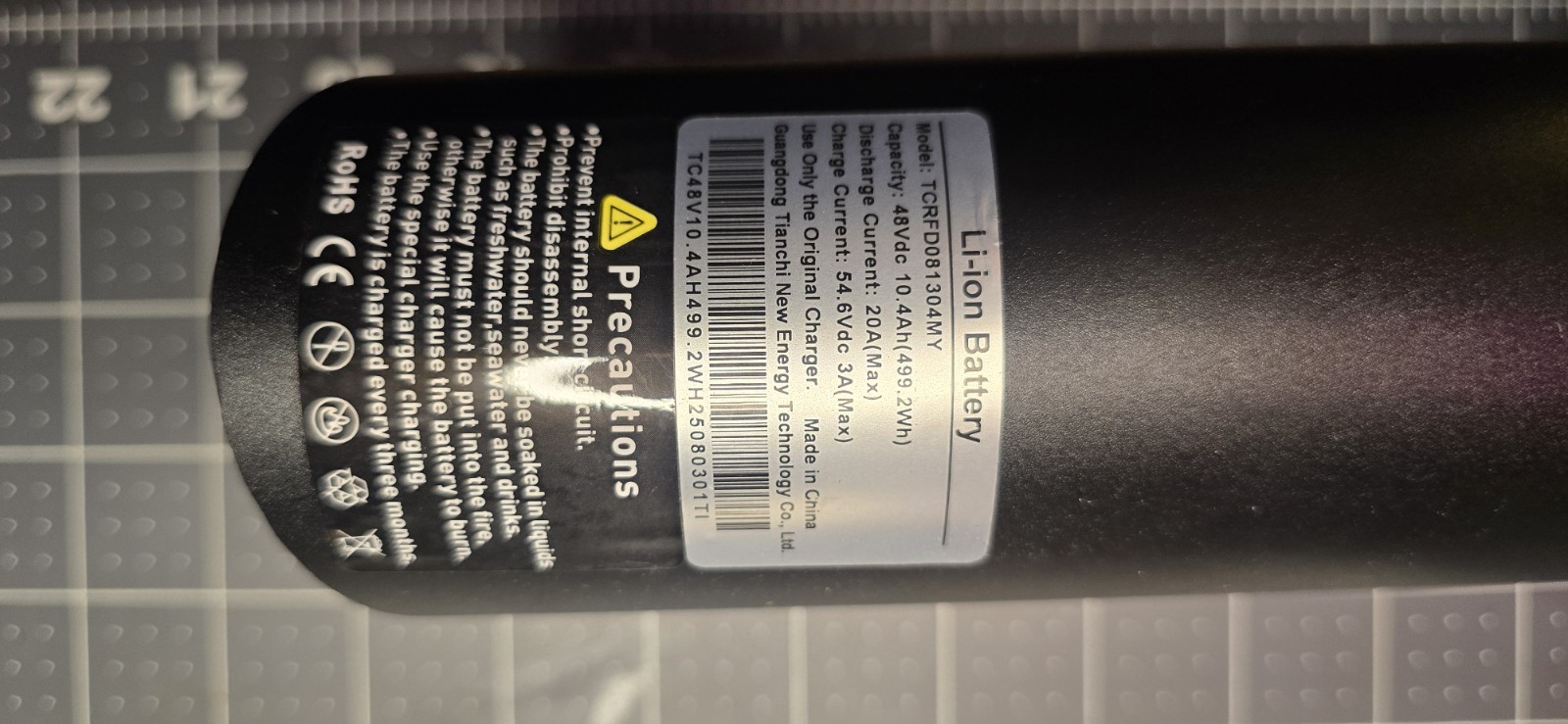 URLIFE E26 Battery 10.4ah 48v Li-ion