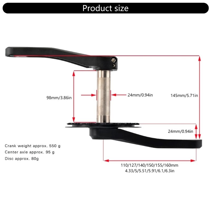 Durability Short Crankset Hollows Aluminum Enhances Power Transfer Cycling Part