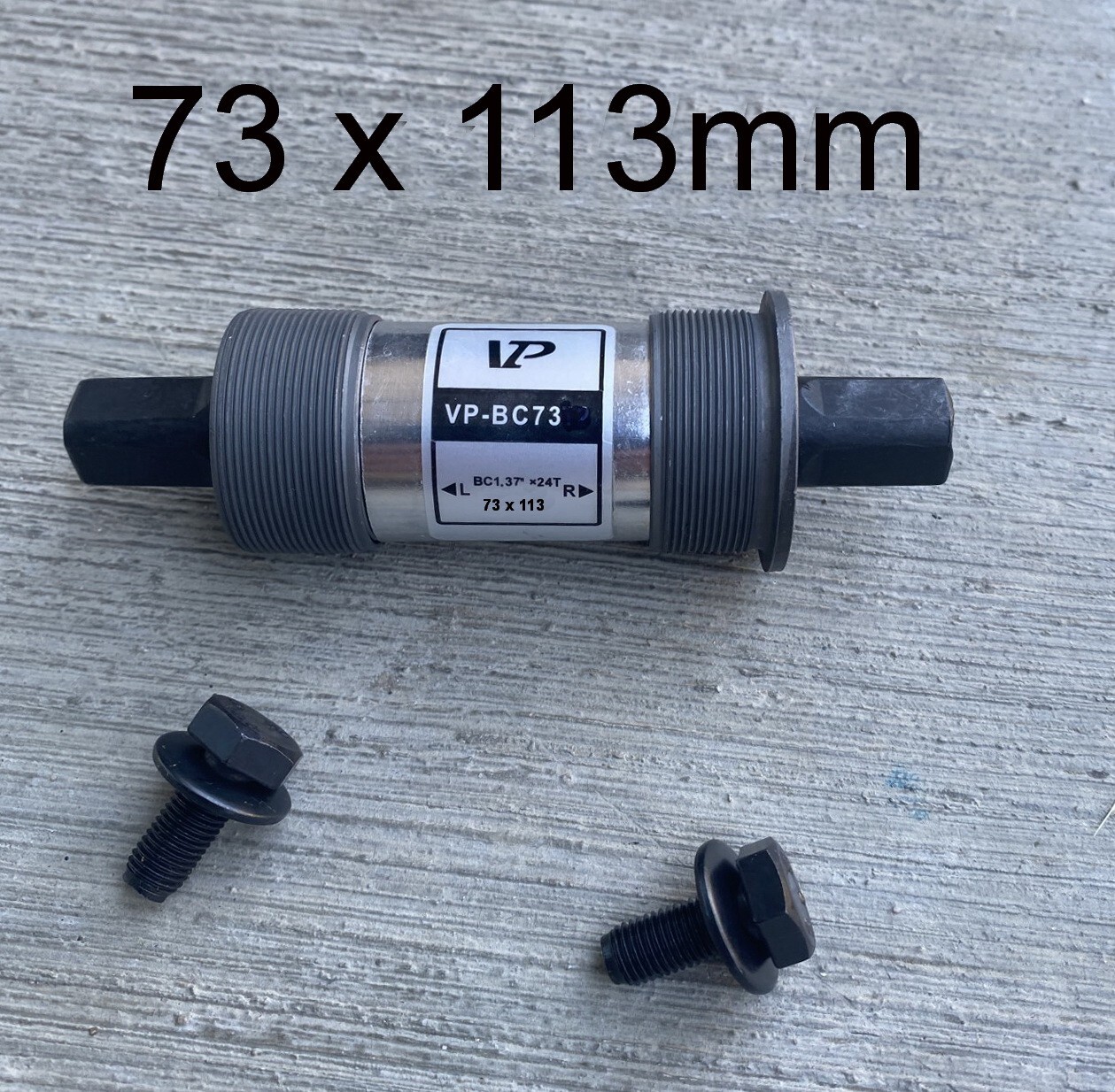 VP 73x113mm or 122.5mm Square Taper Sealed Cartridge Bike Bottom Bracket