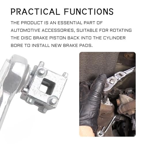 Cube Brake Caliper Compression Tool, Stainless Steel Rear Disc Brake Silver