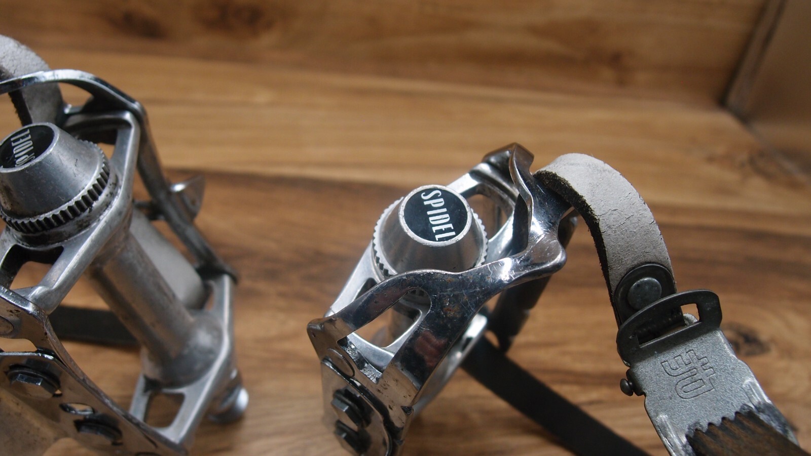 flat platform pedals Spidel Maillard made in France 1982 road bike 9/16 in
