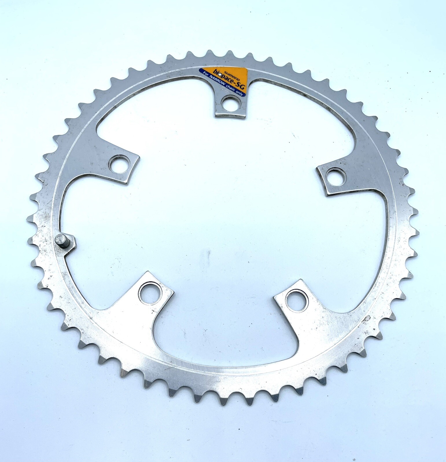 Shimano Biopace oval chainring 5-Bolt 52-tooth aluminum vintage NOS Japan
