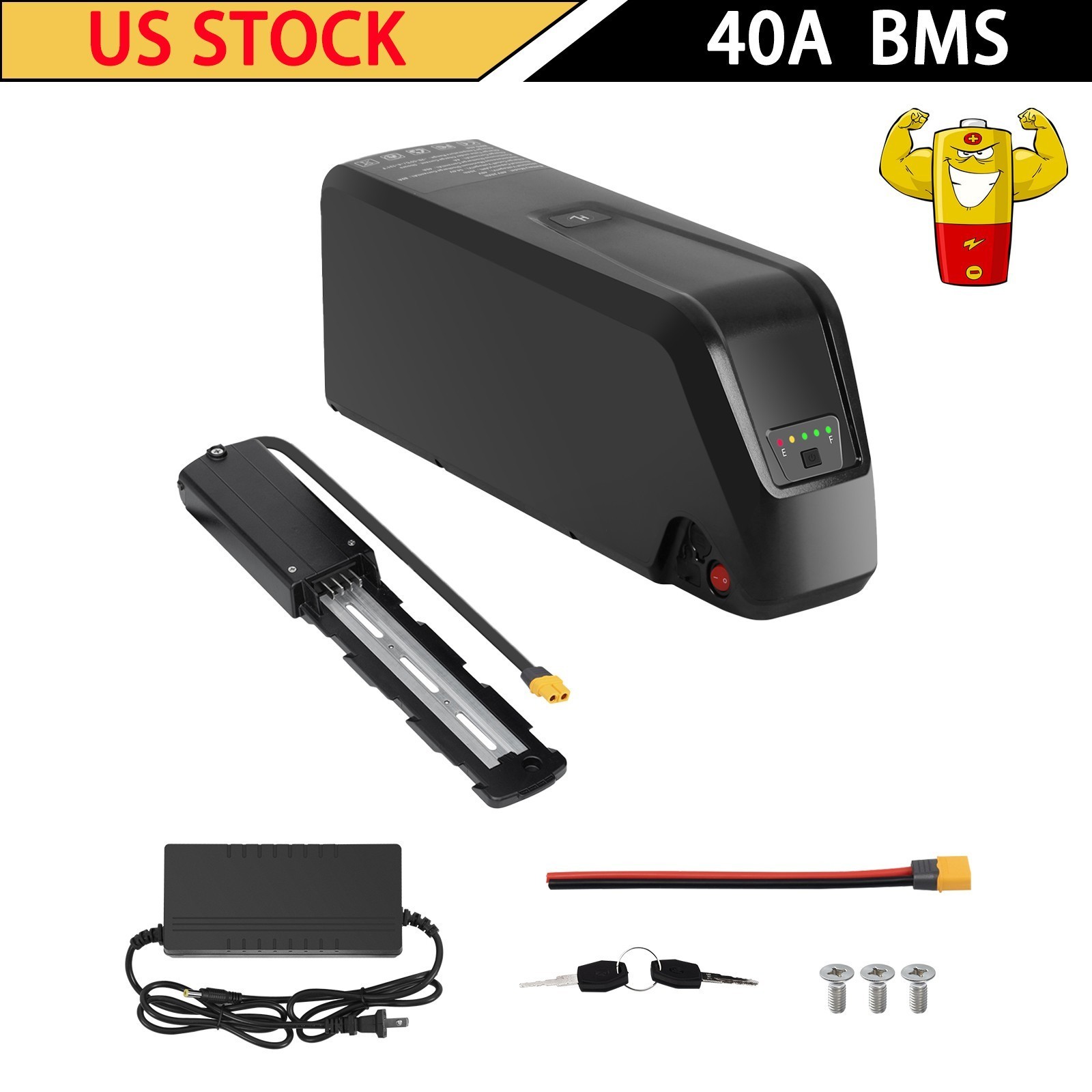 52V 20Ah Hailong Battery For 200W-1500W Ebike Electric Bike Lithium Battery BMS