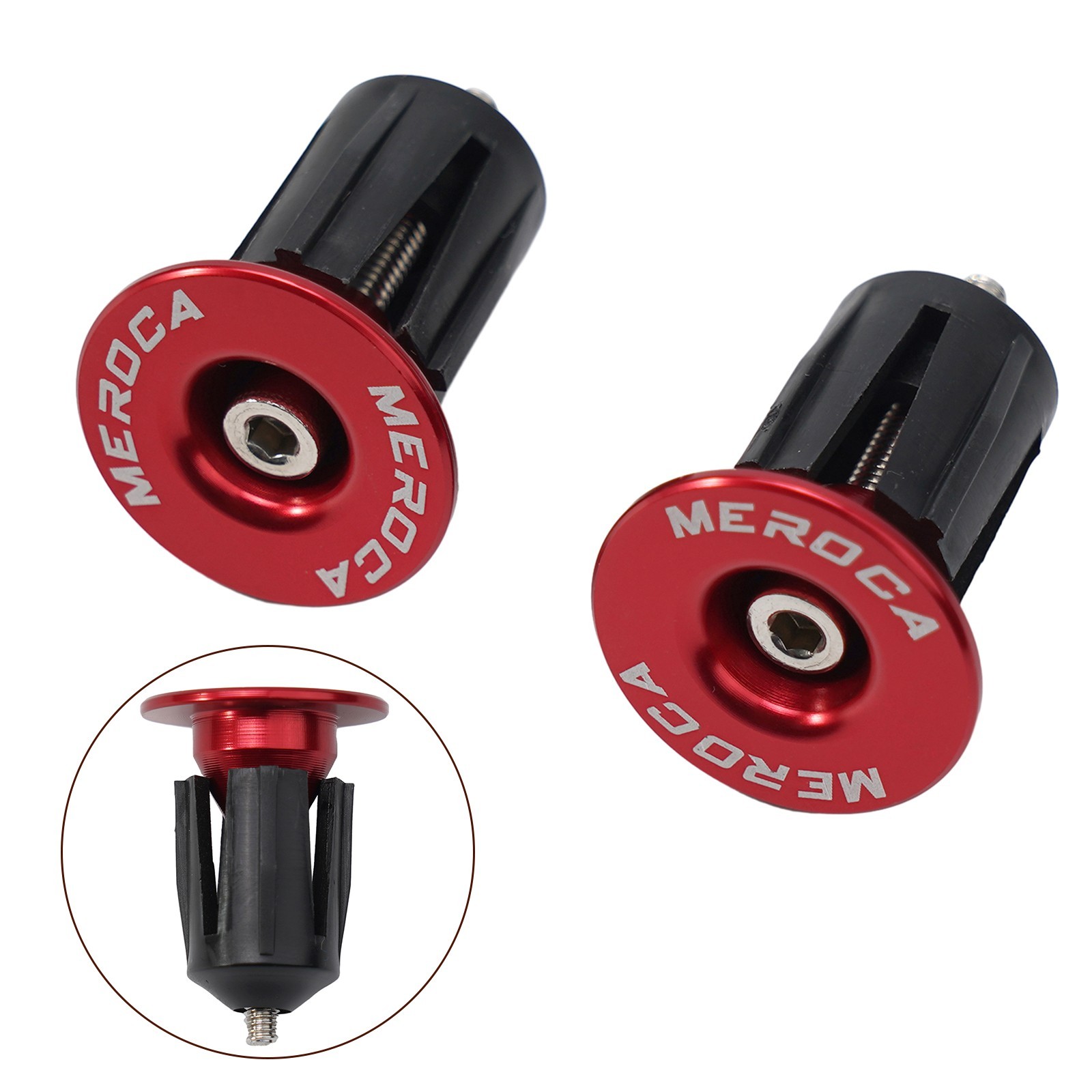 Modern Aluminum Alloy Handlebar Grips Bar End Cap for MTB Road Bicycle (Pair)