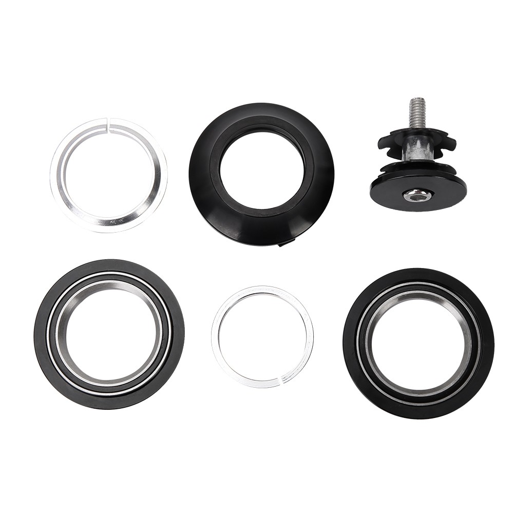 1 Pack Aluminum Alloy Bike Head Bowl Black For Front Fork 28.6mm
