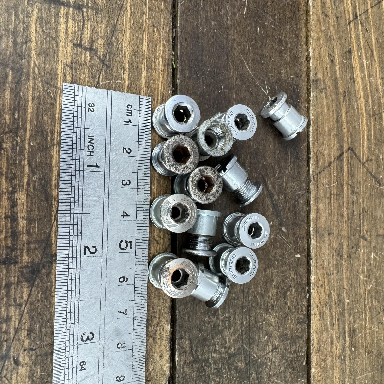Shimano Dura Ace Chainring Bolts Nuts Mixed Lot FSA Road Bike Silver Drivetrain