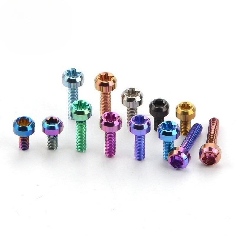Titanium Bolt M6x10 15 20 25 30 35 40 50 60 65 70 80mm Torx Head Ti Screw 4pcs
