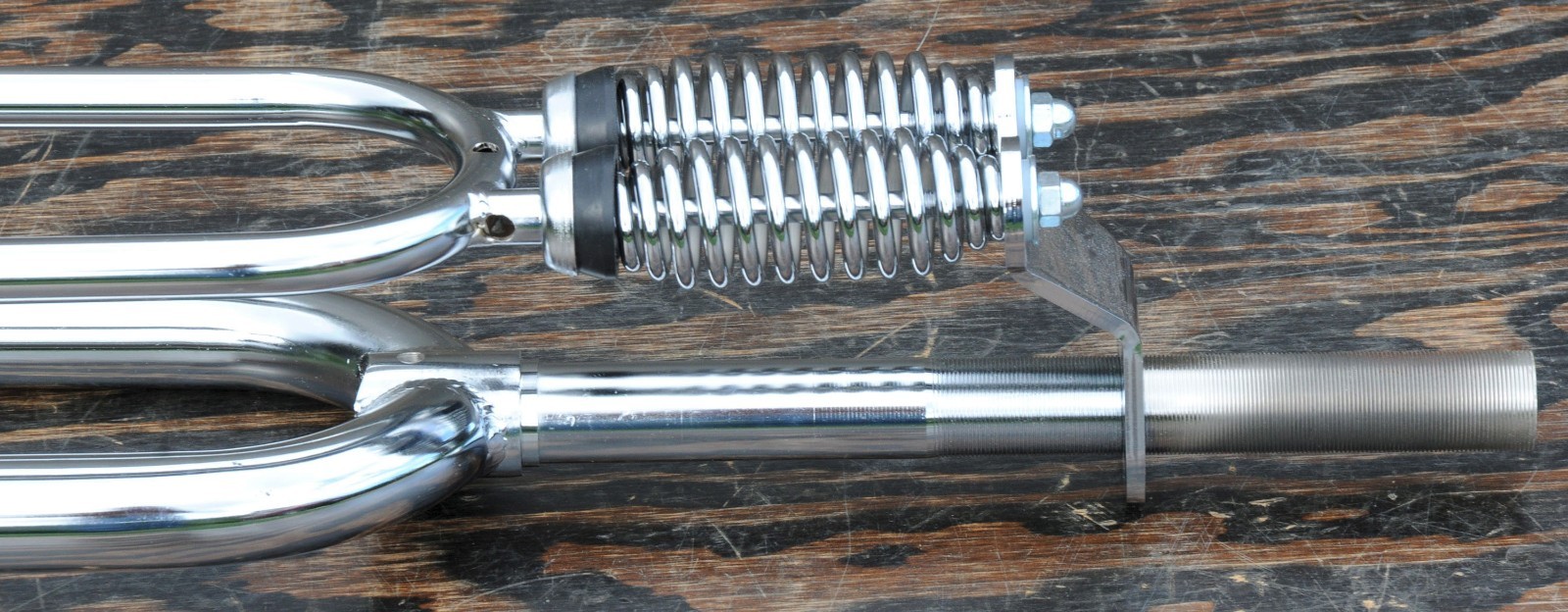 26″ Cruiser Bicycle Chrome DUAL SPRINGER FORK RatRod Chopper Vintage Monark Bike