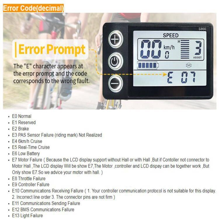 Ebike 36V 48V 52V 1500W 3 Mode Sinewave Controller with EN06 or UKC1 LCD Display