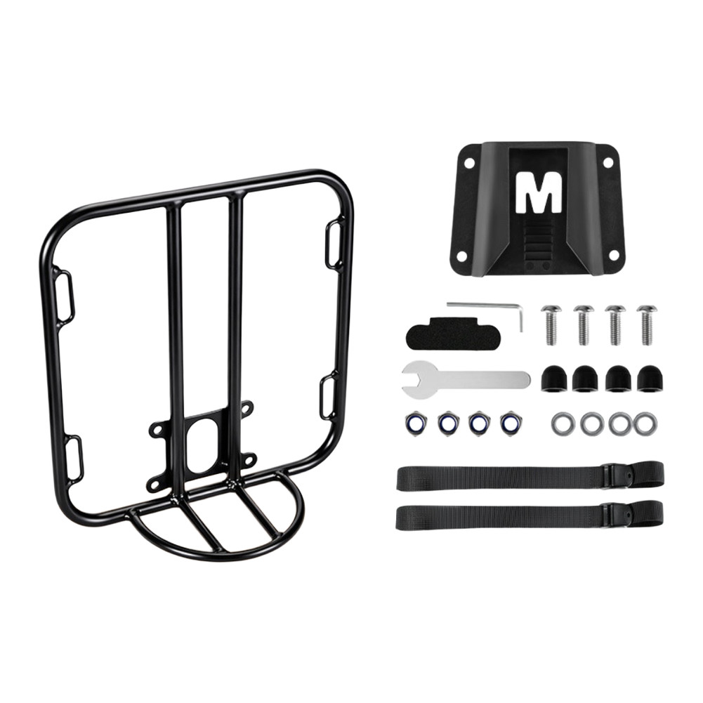 Front Mount Aluminum Rack for Folding Bikes Quick Release No Tools Needed