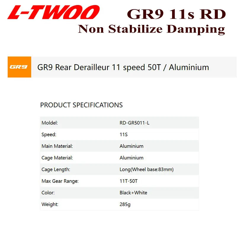 LTWOO GR9 1×11 Speed Gravel Cyclocross Bike Groupset Shifter Rear Derailleurs