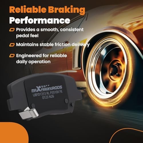 Front and Rear Brake Pads D1432 D1284 For Hyundai Santa Fe Kia D1432&D1284