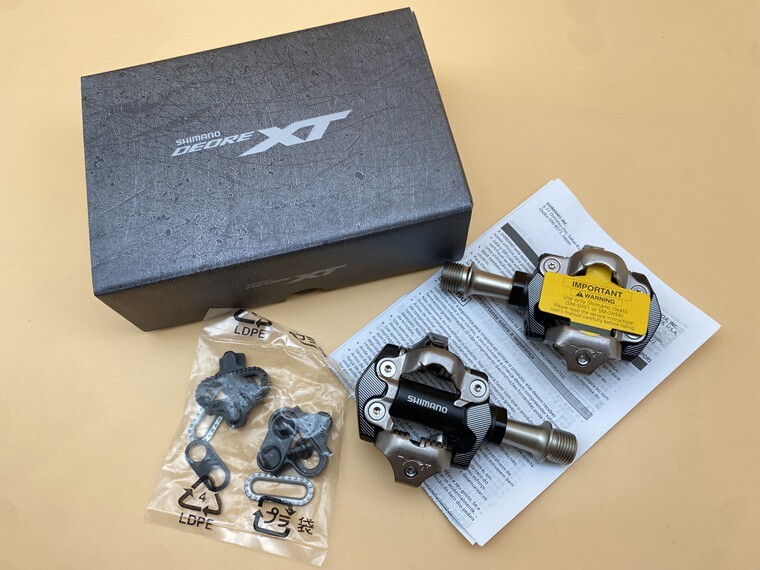 New Shimano Deore XT PD-M8100 SPD XC MTB Mountain Bike Clipless Pedals & Cleats